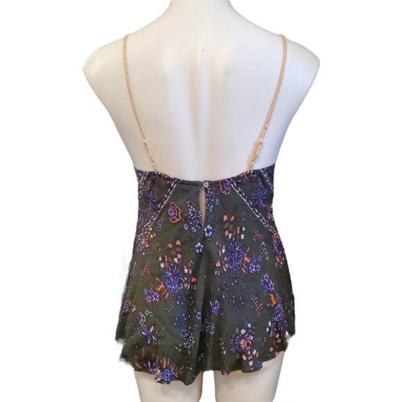 Free People Size X-Small Sweet Talk Rayon Cami Tank Top, Green - NWT - Picture 8 of 11